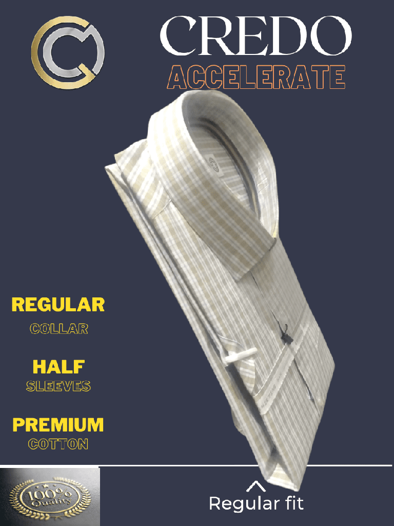 men light yellow half sleeves formal shirt_2.jpg