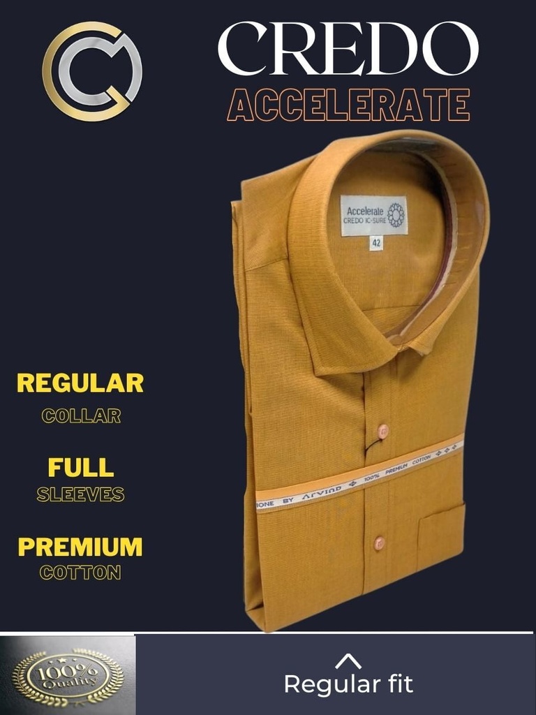 ochre yellow full sleeve formal shirt_2.jpg