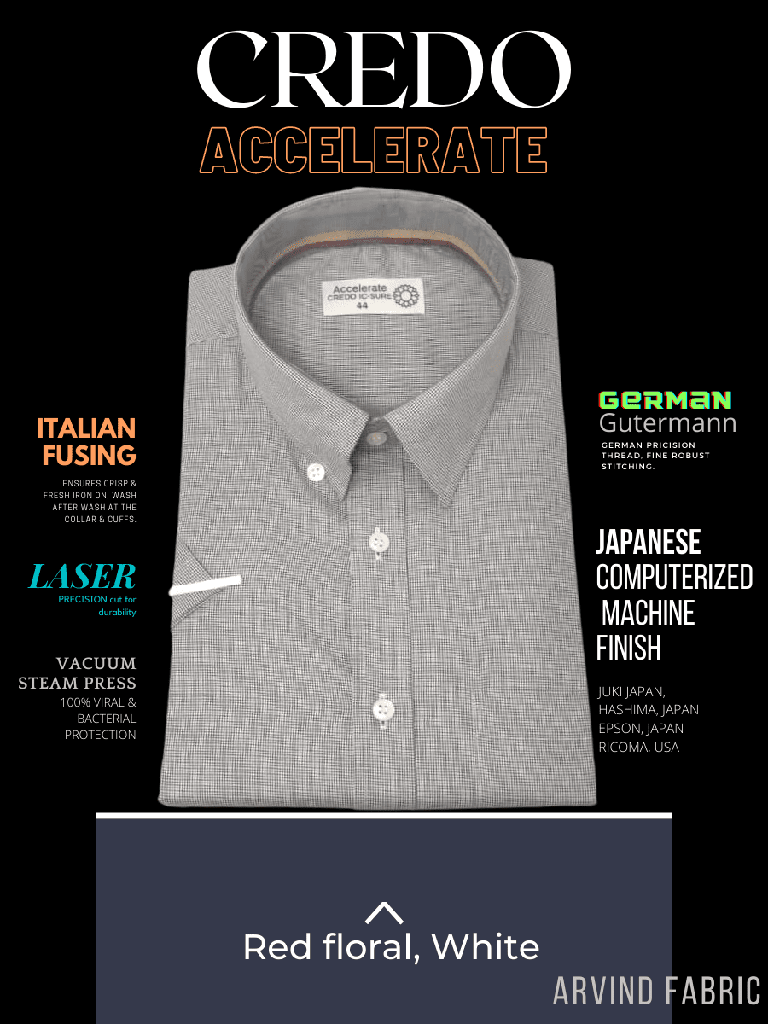 white checked half sleeve formal shirt_1.jpg