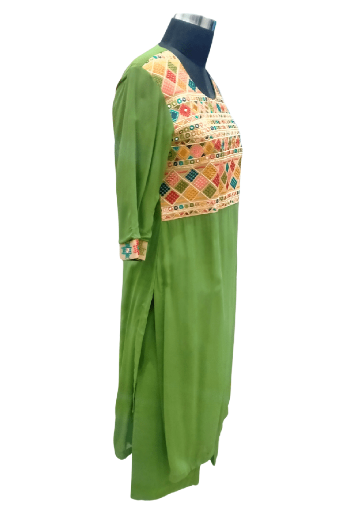 women's green colour Salwar suit_1.jpg