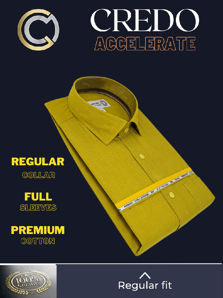 Arvind Fabric Light Green Formal Shirt_1.jpg