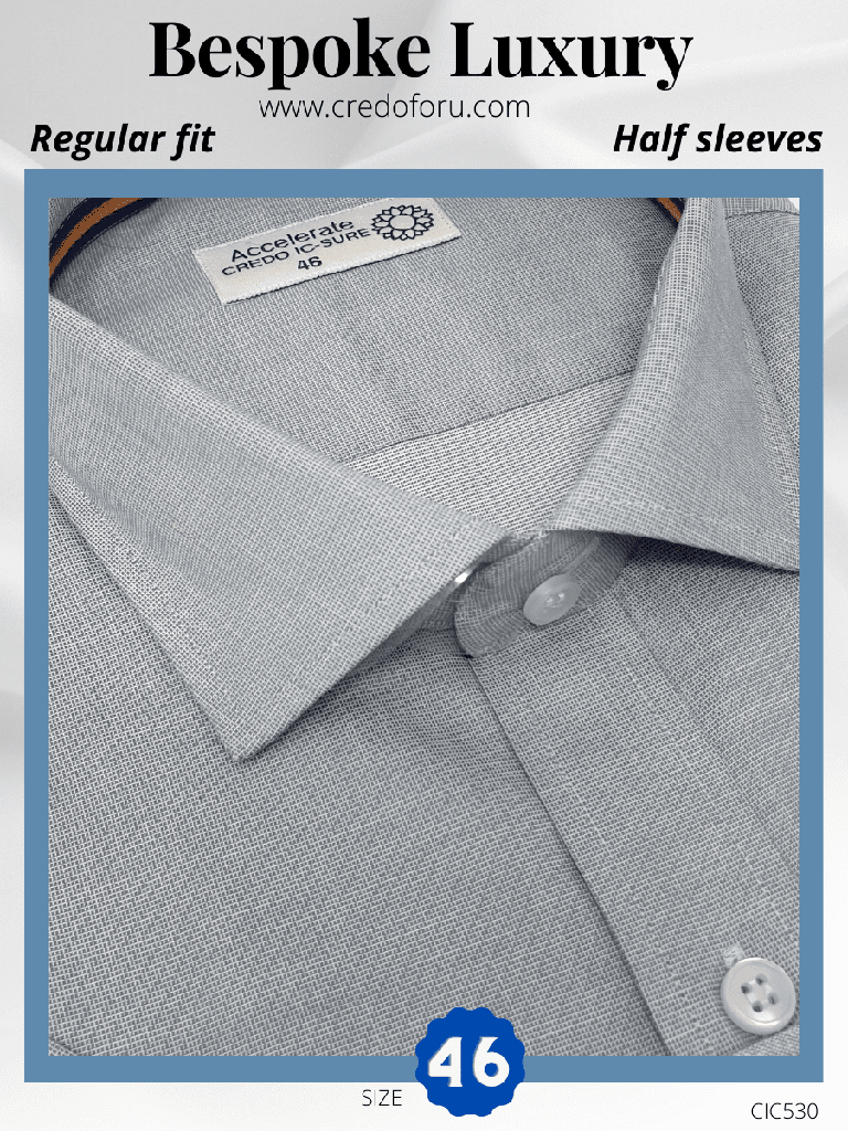 Arvind Fabric Yellow Formal Shirt_1.jpg