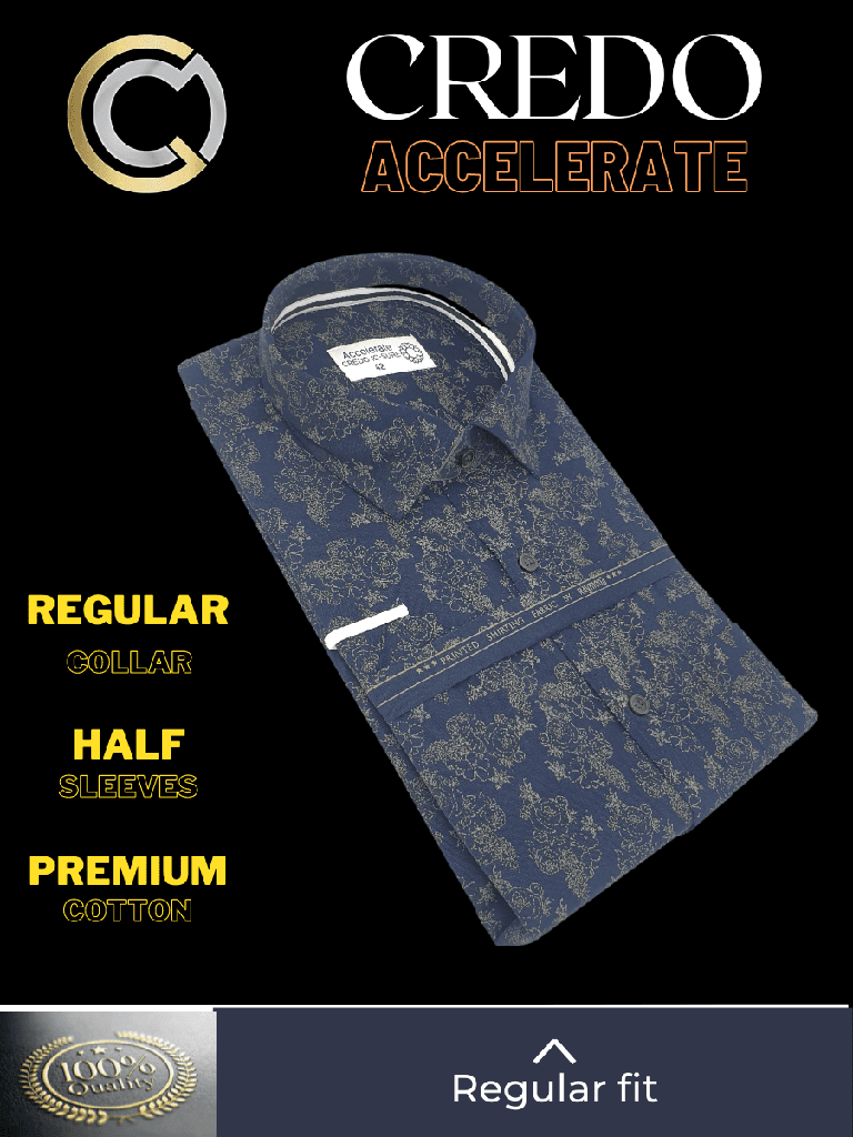 Raymond Fabric Black Beige Floral Print Formal Shirt_1.jpg