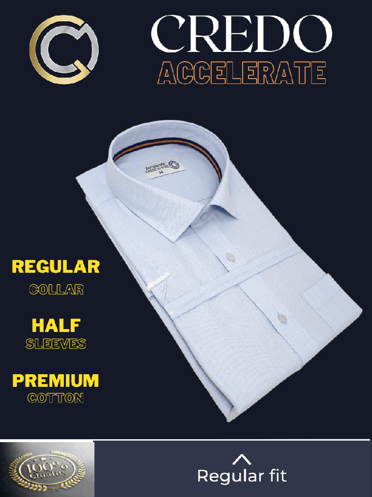 Raymond Fabric Light Blue Half Sleeve Formal Shirt(537)_1.jpg