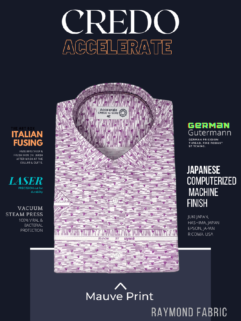 Raymond Fabric Mauve&White Printed Formal Shirt_1.jpg