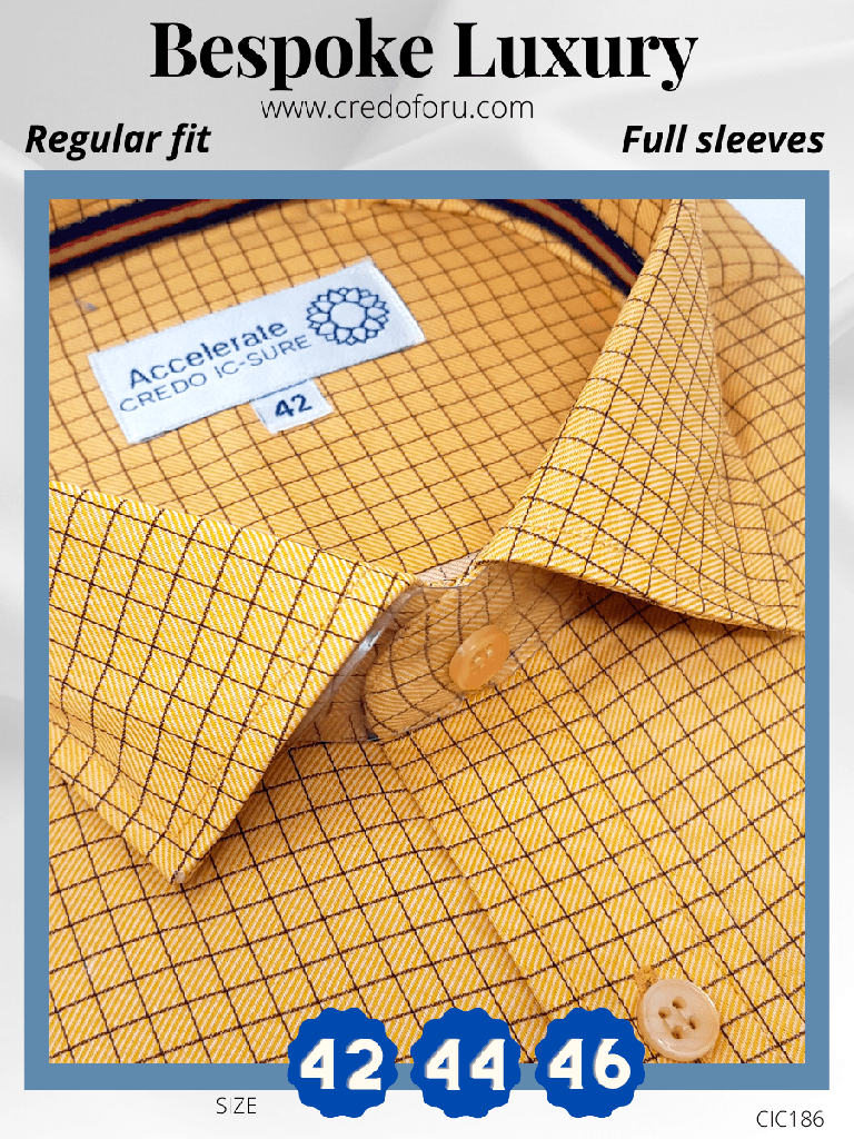 Siyaram Fabric Orange Formal Shirt_2.jpg