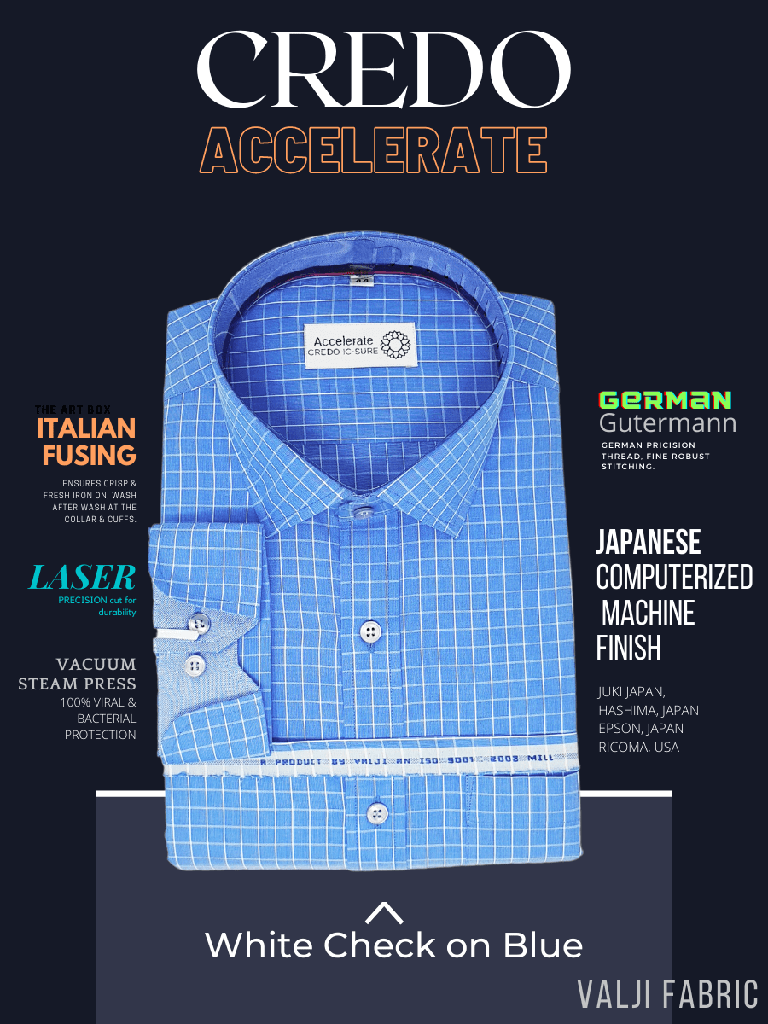 Valji Fabric Blue& White Check Formal Shirt(35)_2.jpg