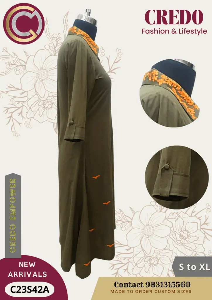 Sap green Khadi kurti-l-3.webp