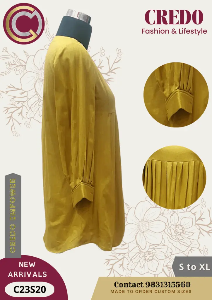 Yellow full sleeve embroidered top-l-3.webp