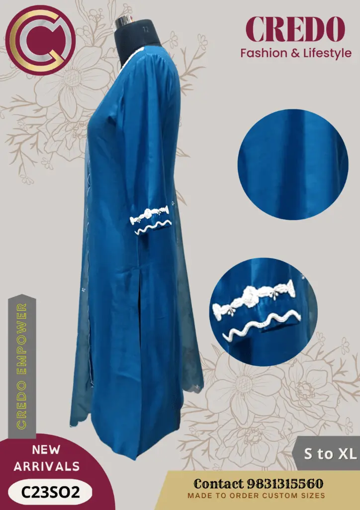 Chanderi silk kurti with dupatta-l-3.webp