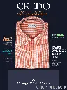 Credo Imported Orange White Check Half Sleeve Shirt(690)-46-2.webp