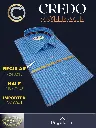 Raymond Fabric Blue Sky Blue Check Half Sleeve Shirt(683)-46-3.webp
