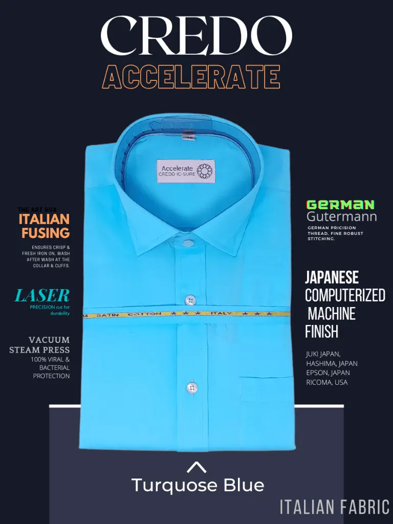 Italian Fabric Turquoise Blue Full Sleeve Shirt(664)-40-2.webp