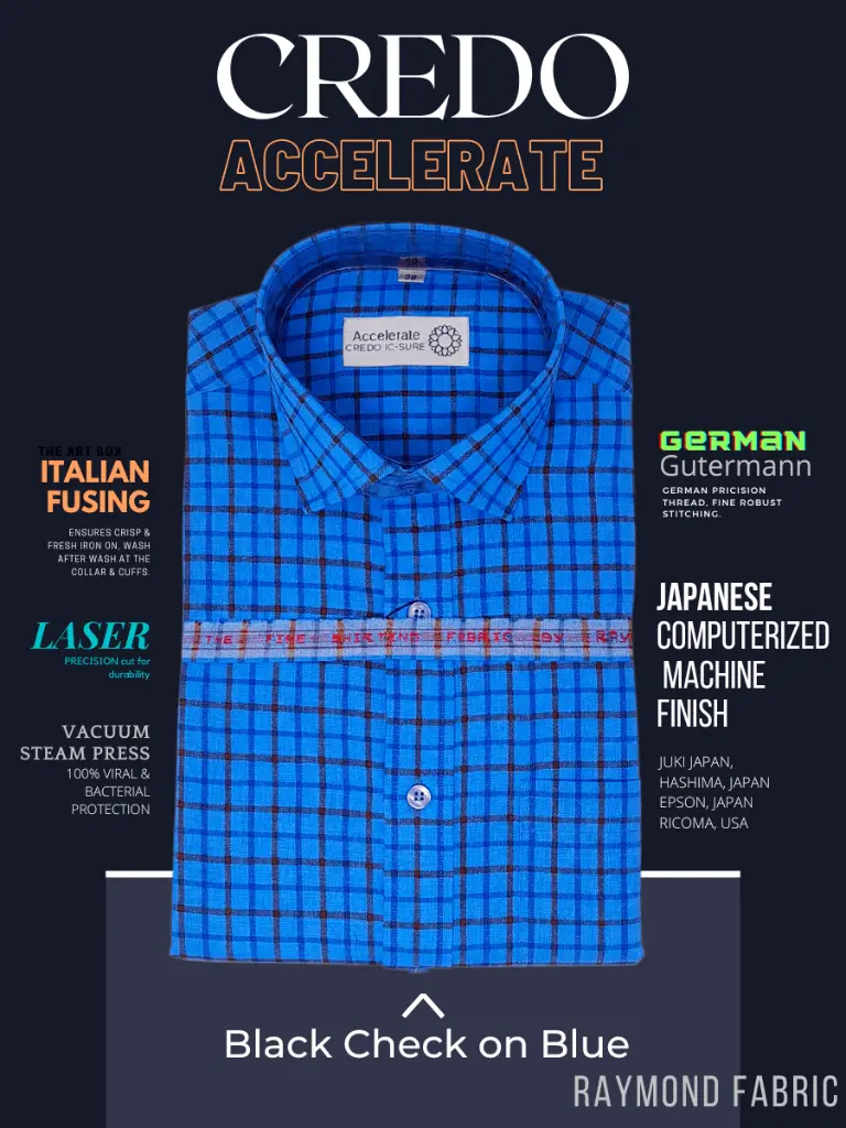 Raymonds Black Check On Blue Full Sleeve Shirt(663)-46-2.webp