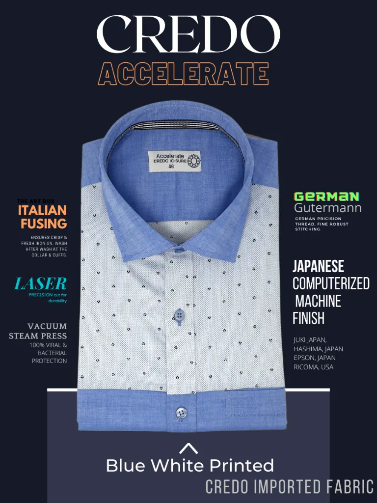 Blue & White Printed Full Sleeve Formal Shirt(524)-46-2.webp