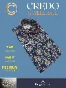 Italian Fabric Beige Floral Print on Navy Blue(522)-38-3.webp