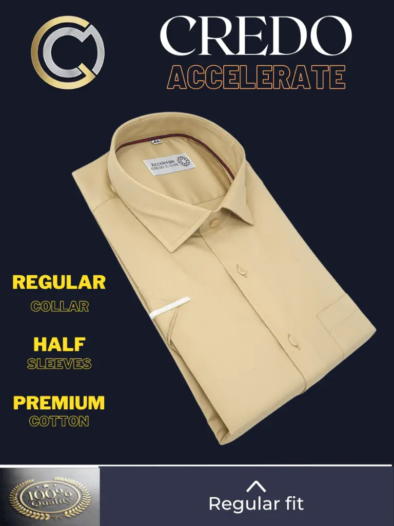 Beige Half Sleeve Shirt(517)-44-3.webp