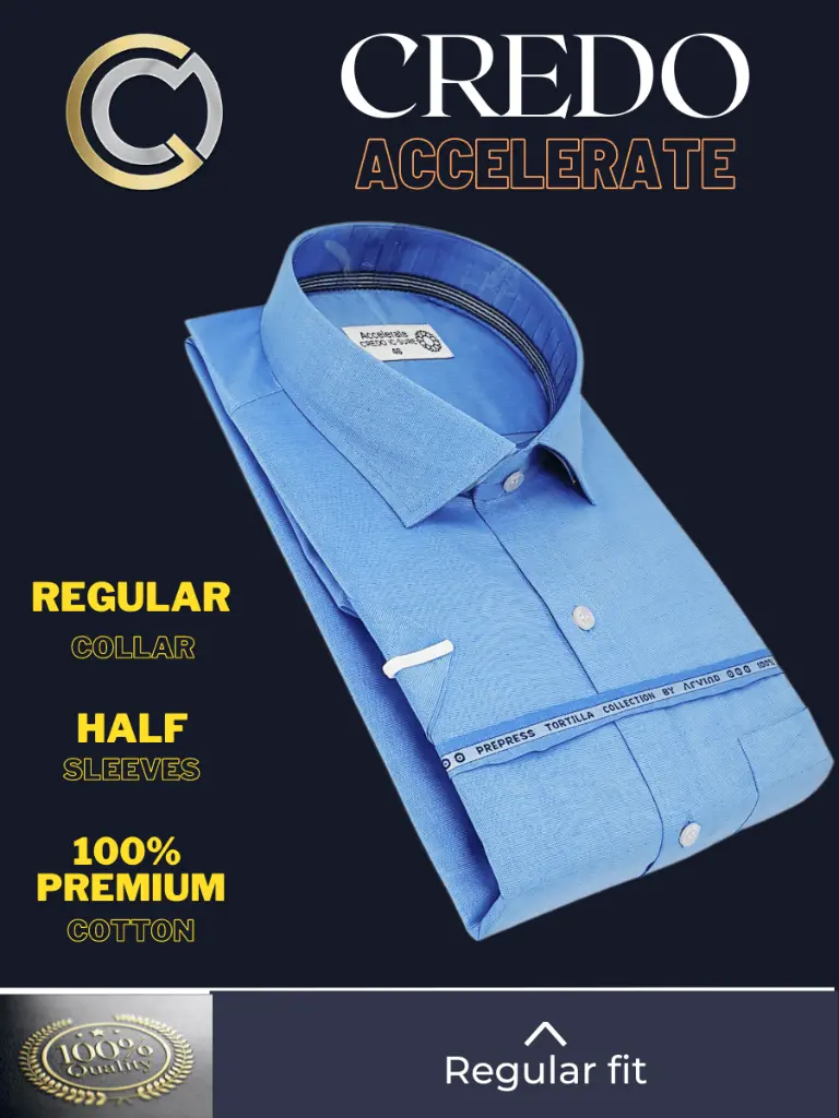 Arvind Fabric Light Blue Formal Shirt(38)-46-Light Blue-Half Sleeves-2.webp