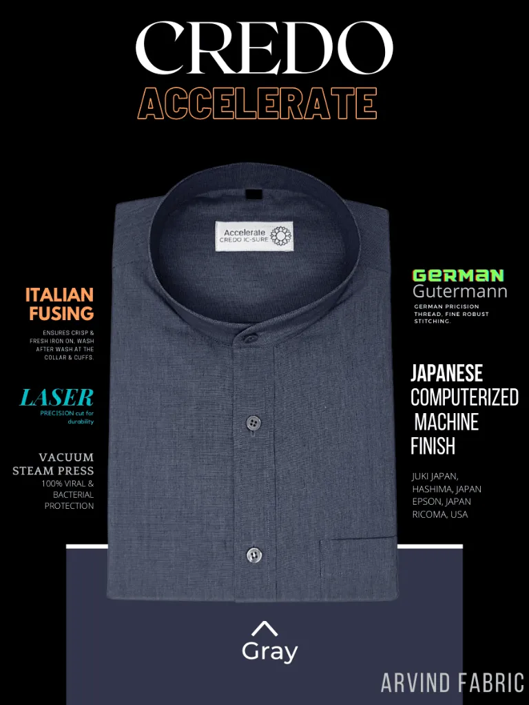 Arvind Fabric Grey Formal Shirt-40-Grey-Full Sleeves-2.webp