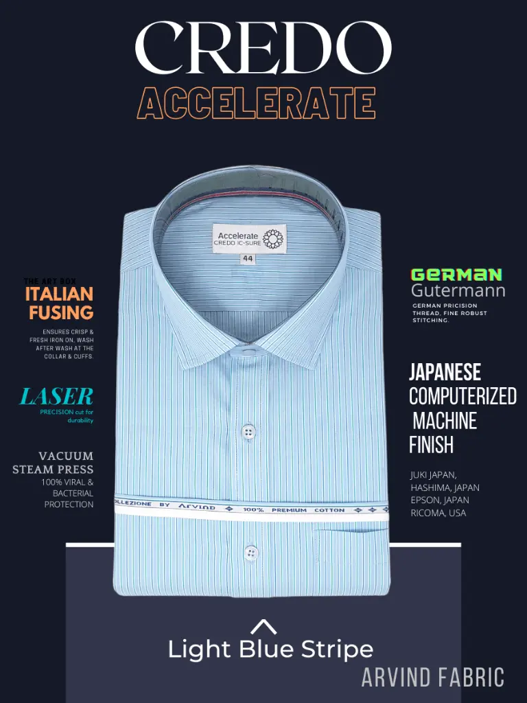 Arvind Fabric Light Blue Stripe Formal Shirt(24)-2.webp