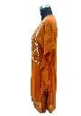 wome's Brown colour mirror work kaftan.-Medium-2.webp