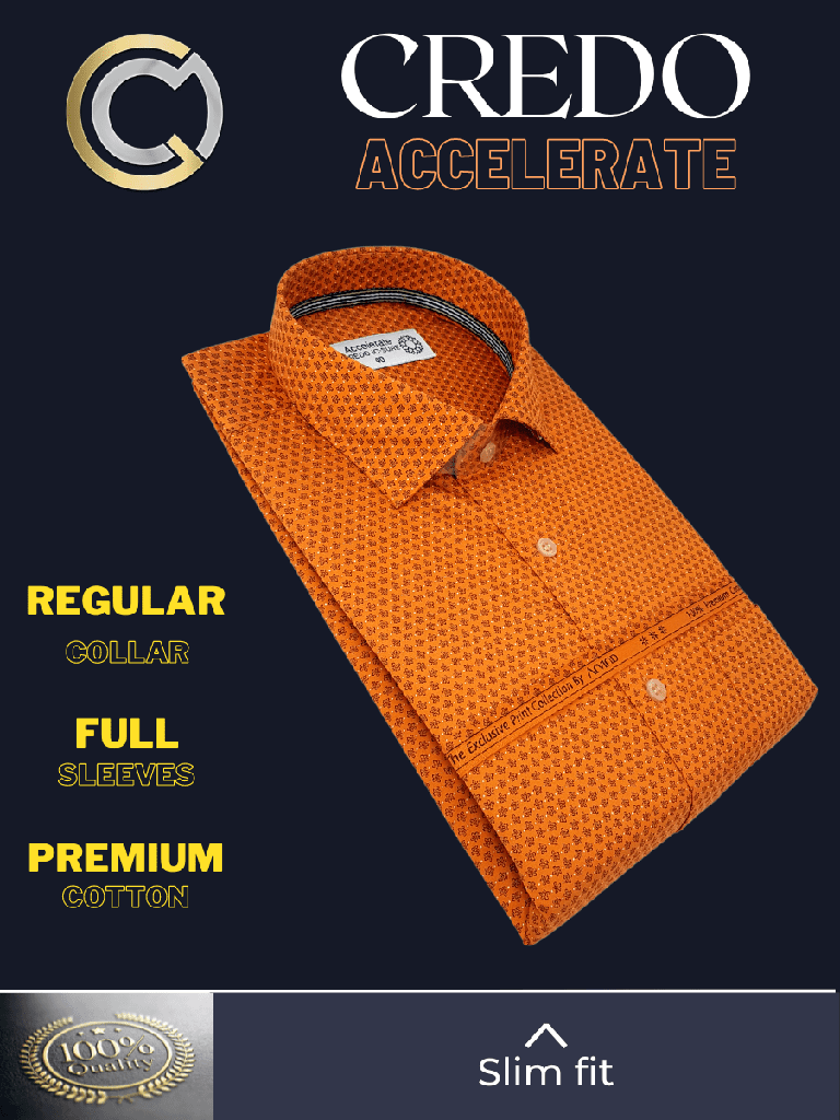 Arvind Fabric Black Floral Print On Orange_2.jpg