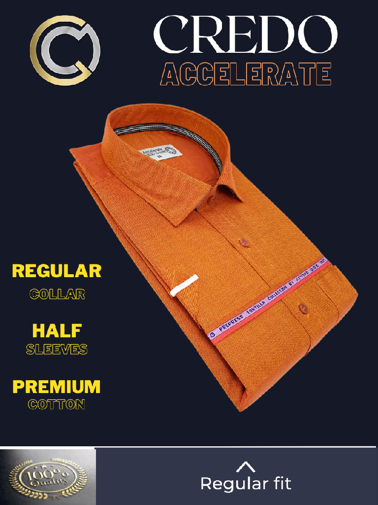 Arvind Fabric Orange Texture Formal Shirt(287)_2.jpg