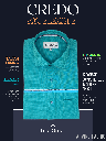 Arvind Fabric Teal Green Formal Shirt_1.jpg