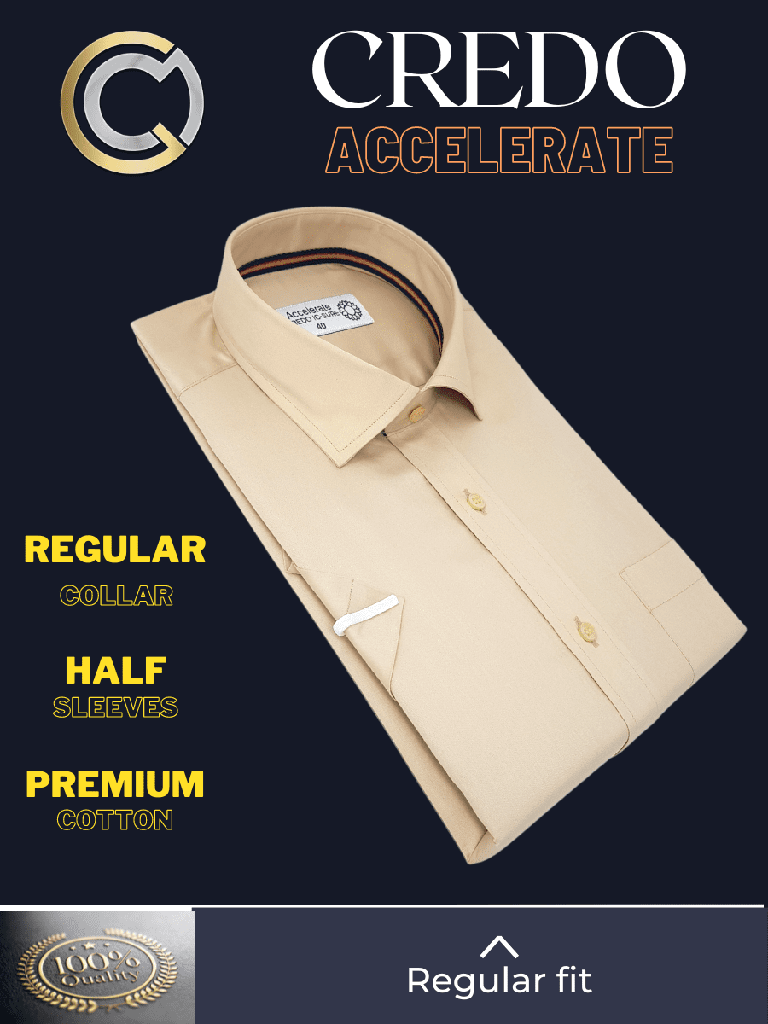 Beige Plain Formal Shirt_2.jpg