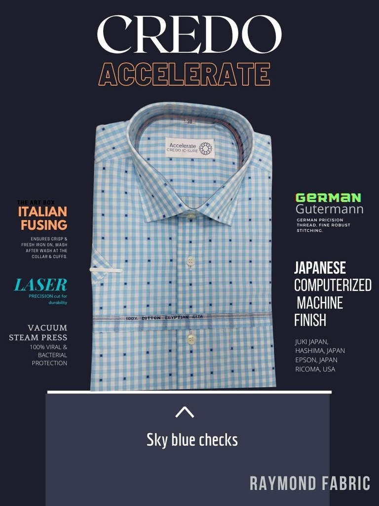 Blue and white checks Raymond shirt(889)_1.jpg