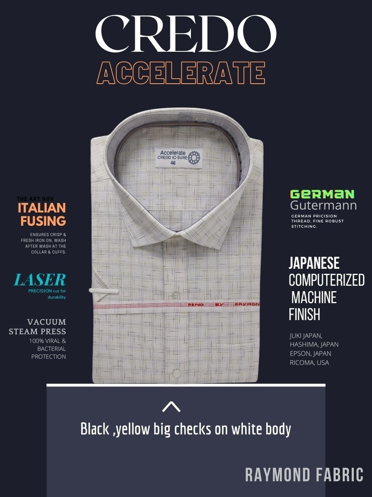 Black yellow big checks on white raymond shirt(900)_1.jpg