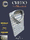 Blue checked full sleeves formal shirt_2.jpg