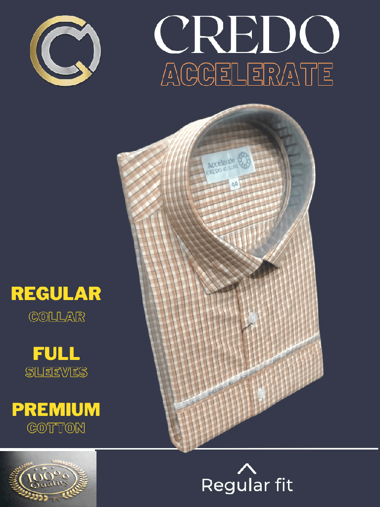 Brown checked full sleeves formal shirt_2.jpg