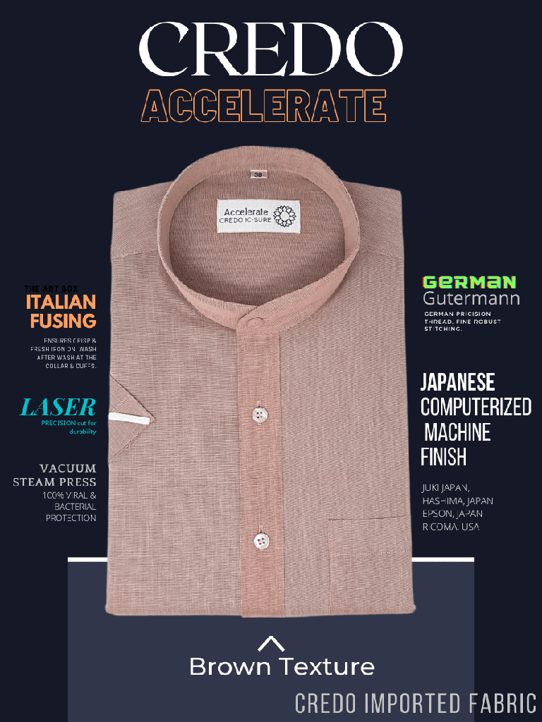 Brown Texture Formal Half Sleeve Shirt(334)_1.jpg