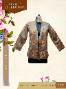 CREDO Gold Printed Brown Tailored Jacket_2.jpg
