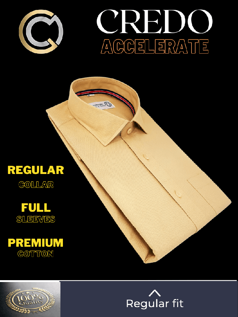 Credo Fabric Beige Texture Formal Shirt_2.jpg