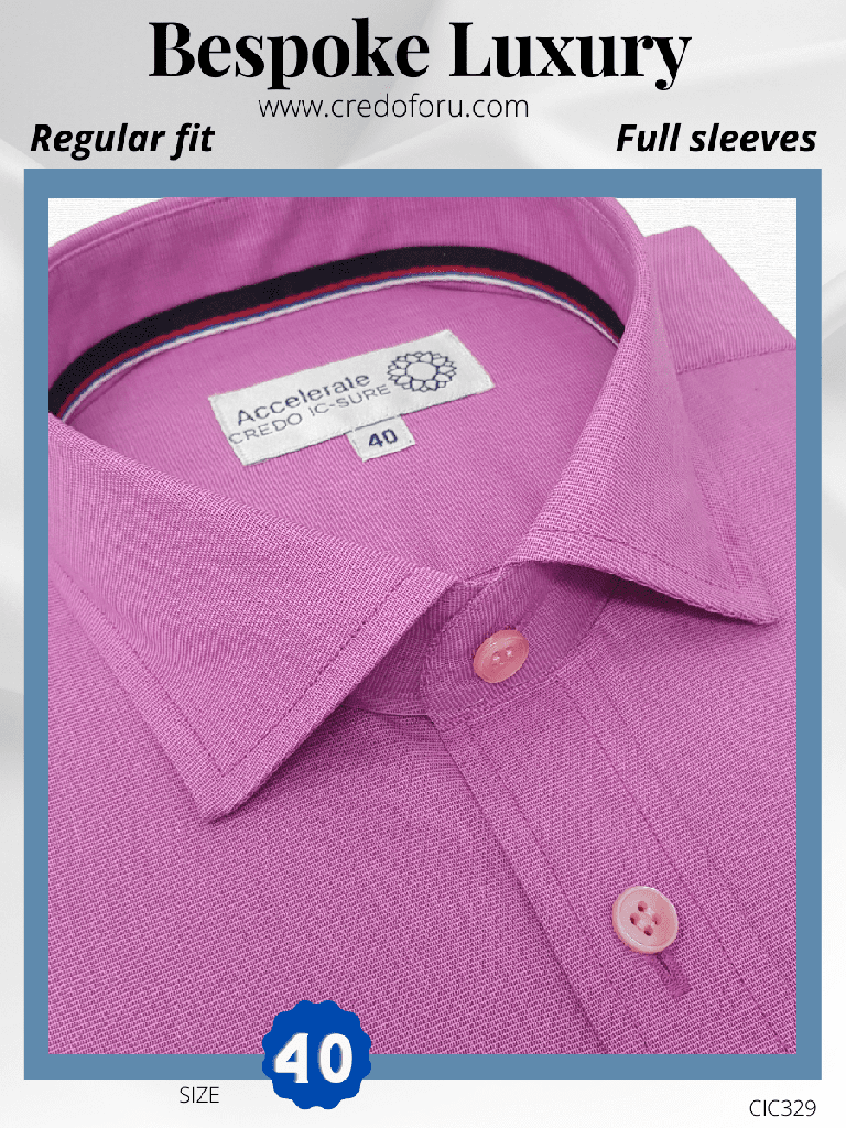 Light Magenta Formal Shirt