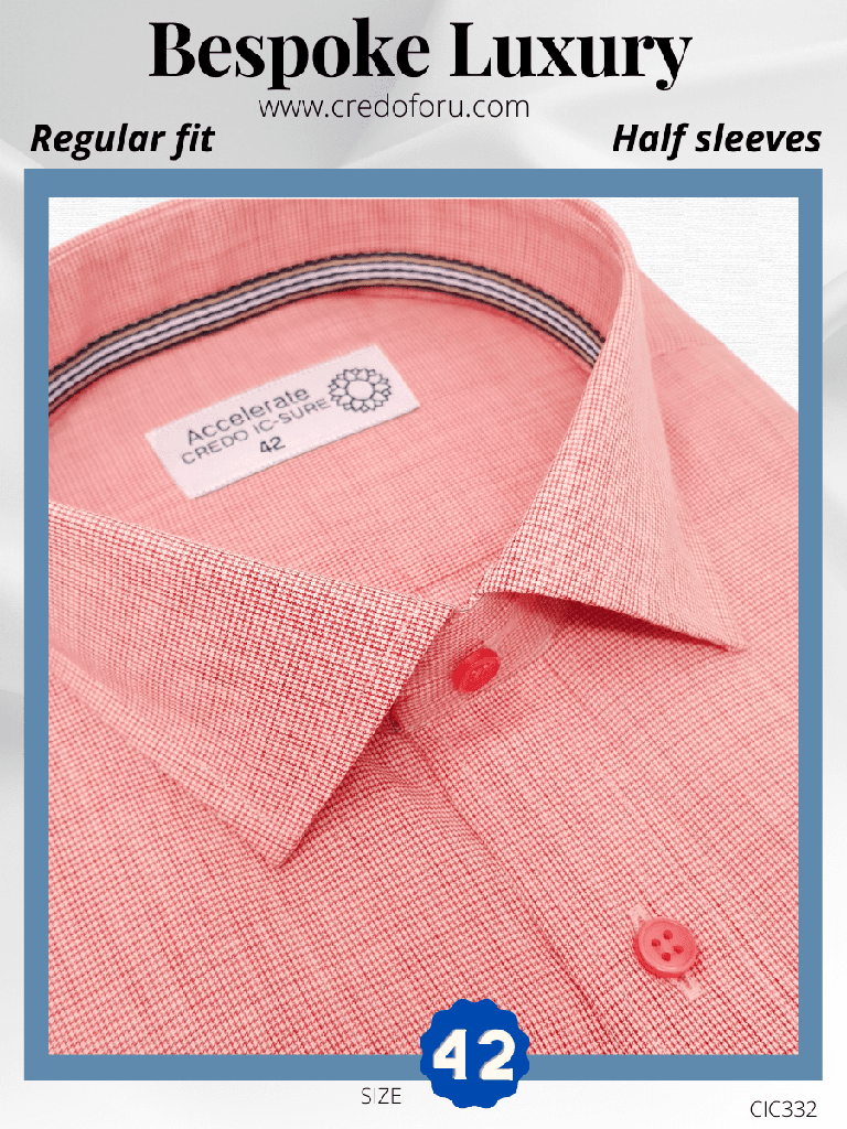 [red-&amp;-white-formal-shirt-42] Red &amp; White Formal Shirt