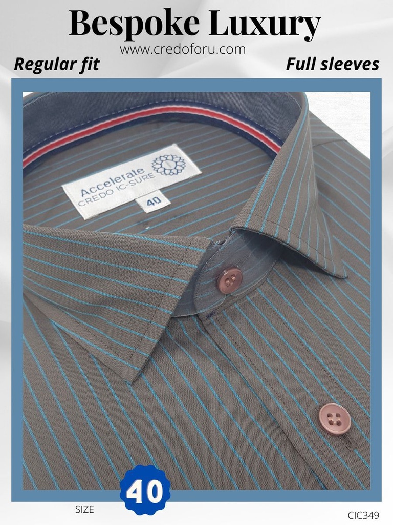 Arvind Fabric Black Check on Peach Shirt