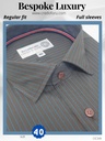 Arvind Fabric Black Check on Peach Shirt