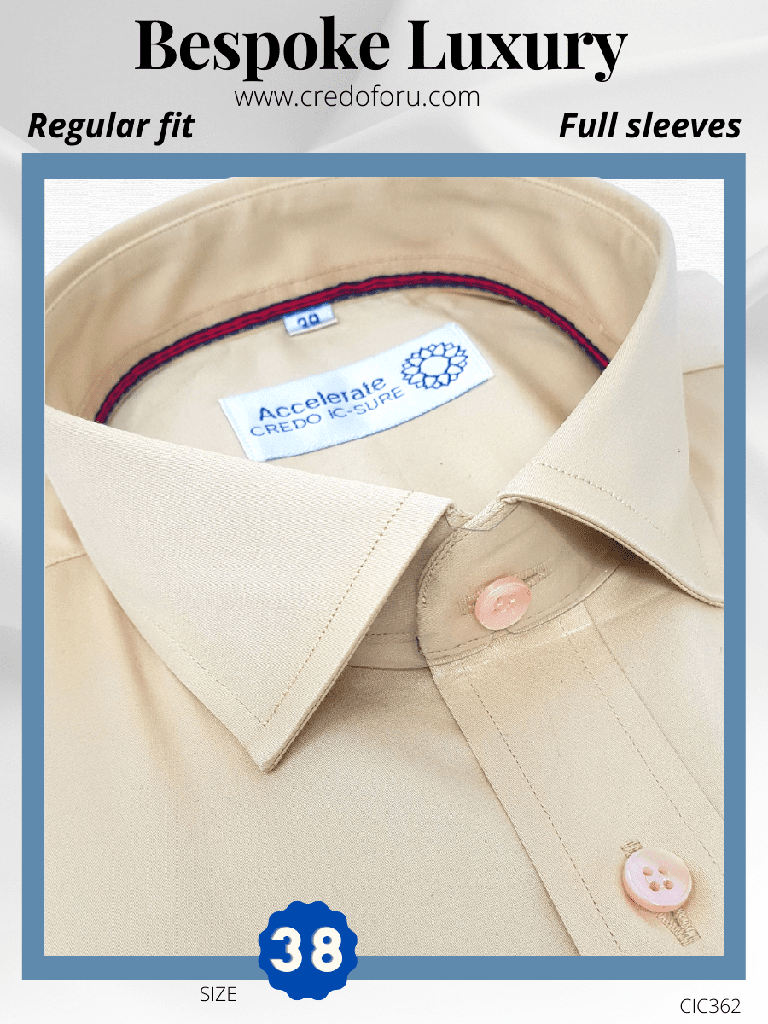 Beige Colour Formal Shirt