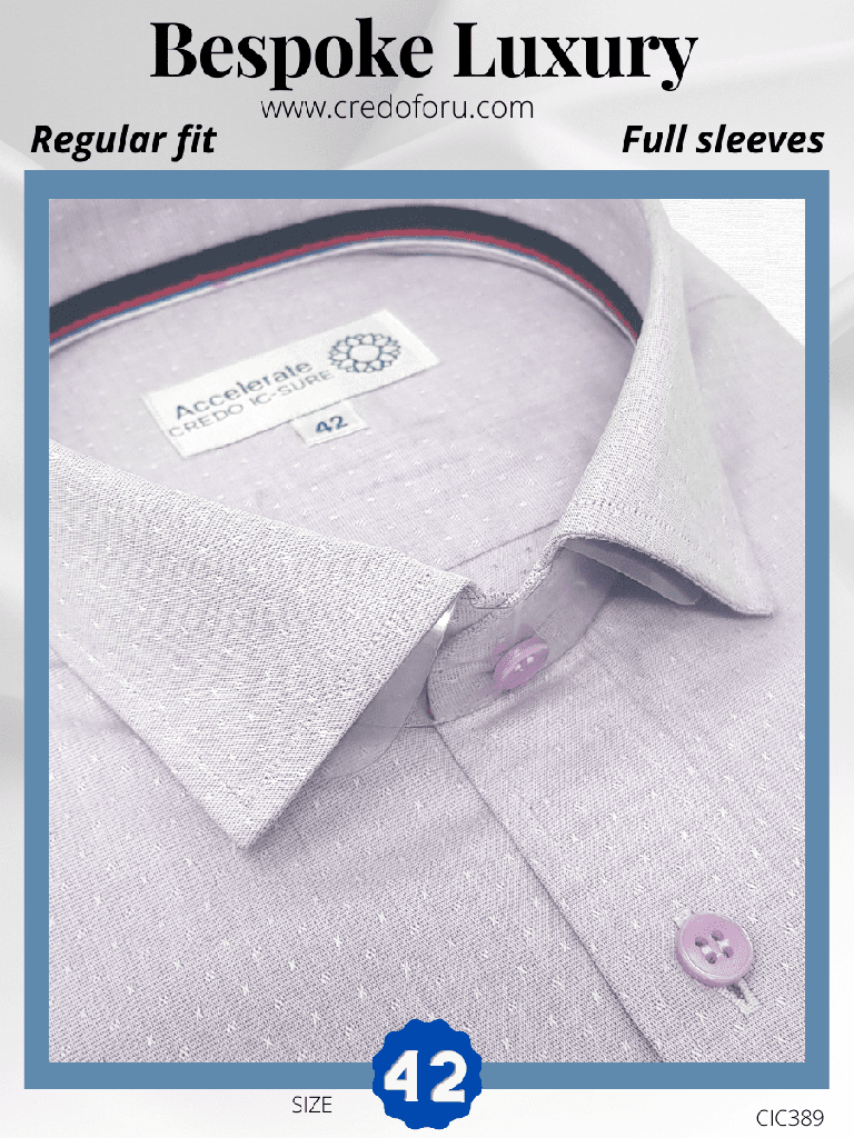 [raymond-fabric-light-mauve-formal-shirt-42] Raymond Fabric Light Mauve Formal Shirt