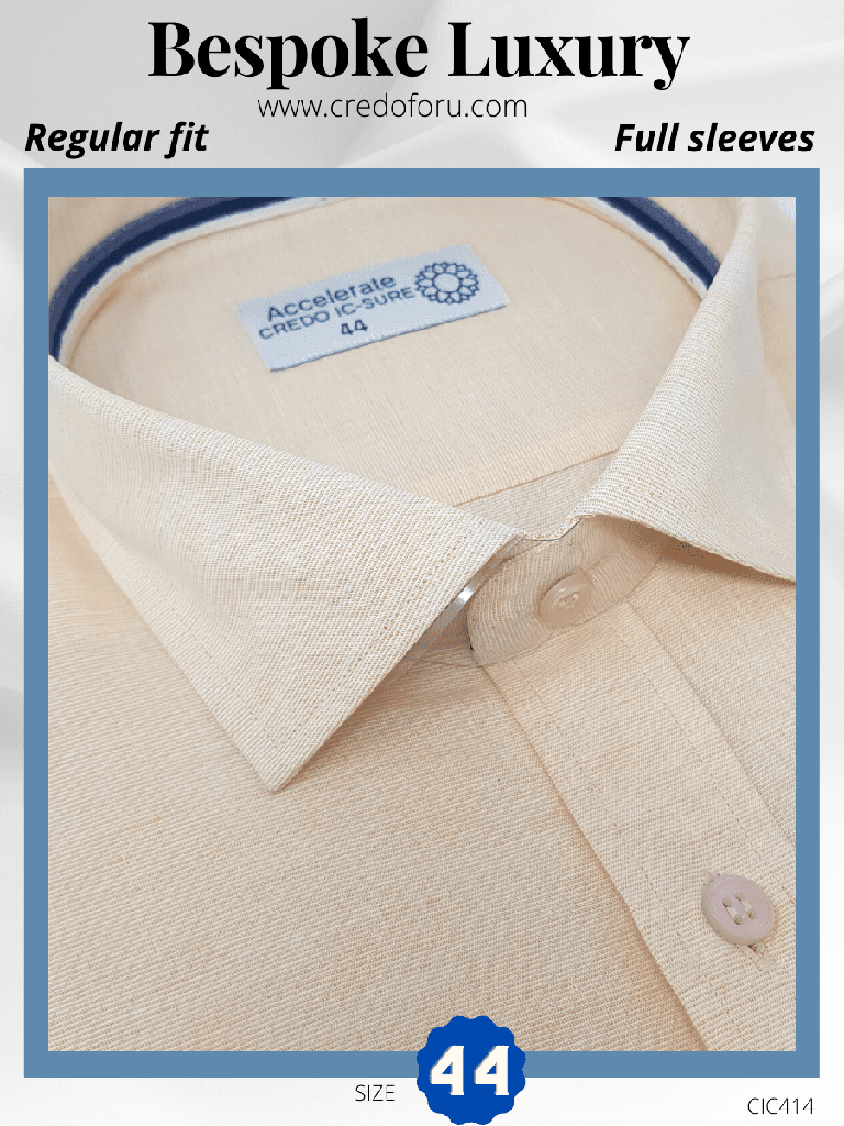 [beige-texture-full-sleeve-shirts-44] Beige Texture Full Sleeve Shirts