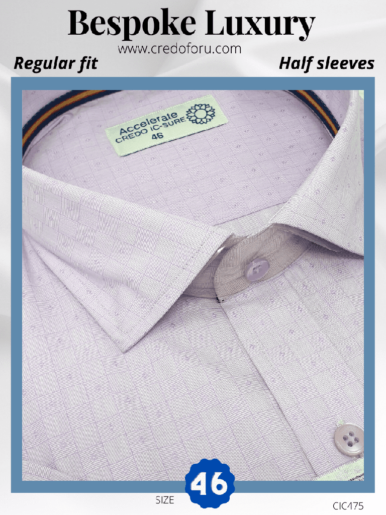 Raymond Fabric Mauve Texture Formal Shirt