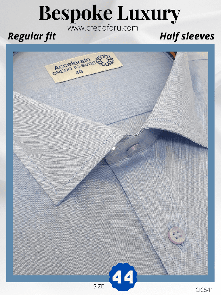 Raymond Fabric Sky Blue' Texture Formal Shirt(541)
