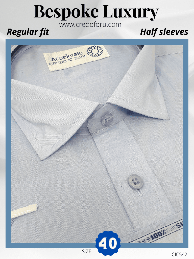 [cic542] Raymond Fabric Light Sky Blue Formal Shirt(542)