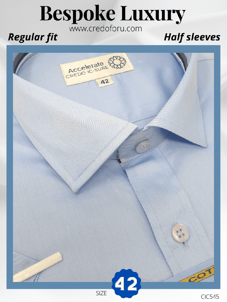Italian Fabric's Sky Blue Formal Shirt(545)
