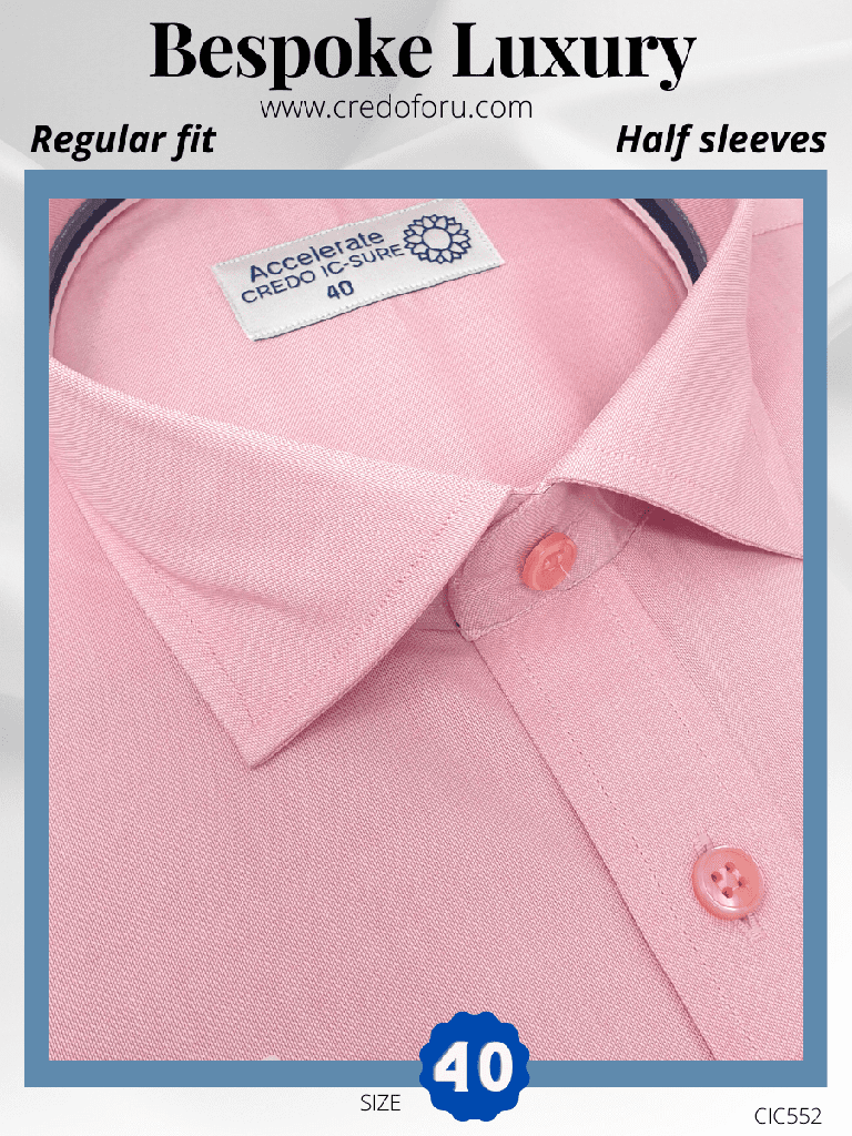 Raymond fabric Pink Half Sleeve Formal Shirt(552)