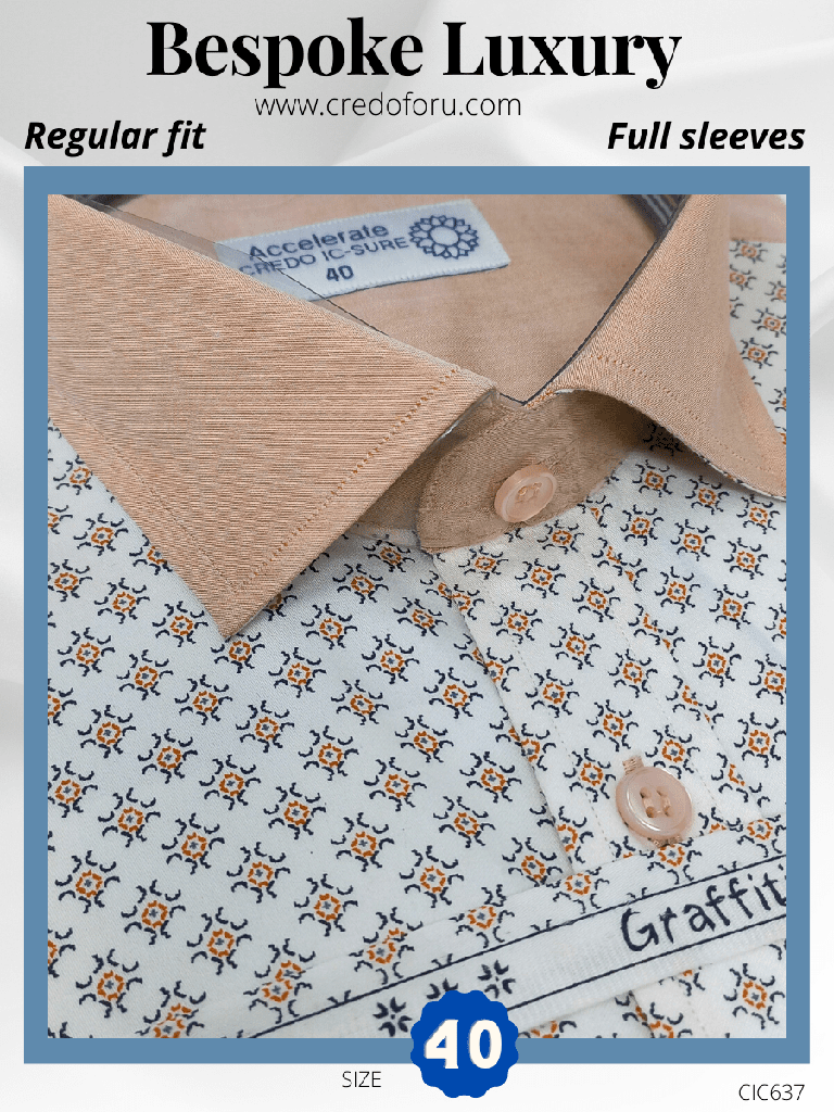 [brown-and-black-arvind-fabric-printed-full-sleeves-shirt637-40-1] Brown and Black Arvind Fabric Printed Full Sleeves Shirt(637)