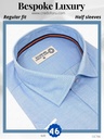 CREDO Imported sky blue half Sleeve Shirt(700)A